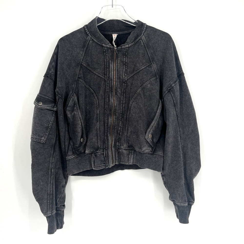 Anthropologie Daily‎ Practice Jacket Womens S Bomber Moto Oversized Relaxed